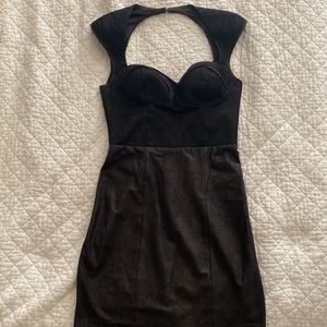 Guess black mini dress. Slight corset top. Great condition.